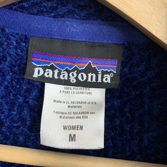 Patagonia R4 Jacket Women's Medium Blue Soft Sherpa Fleece Outerwear Hiking - Picture 7 of 12